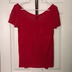 red tee